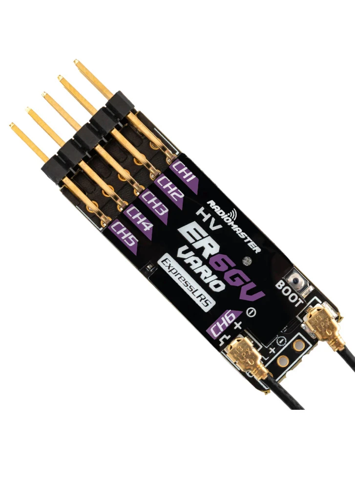 Radiomaster ER6GV 6CH ELRS PWM Receiver with Vario