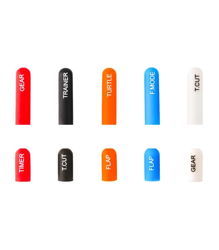 RadioMaster Labelled Silicon Switch Cover Set (Short/ Long) - Image 1