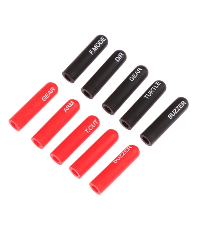 RadioMaster Labelled Silicon Switch Cover Set (Short/ Long) - Image 2