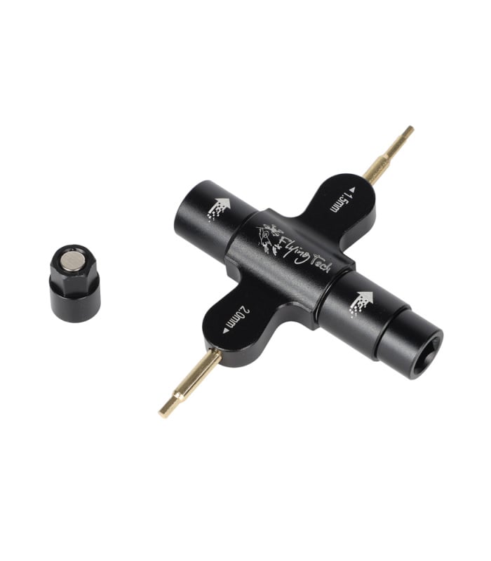 Flying Tech Magnetic Prop Tool Flying Tech M3 / M4 / M5 Quad Wrench with 1.5mm & 2.0mm Hex Driver - Image 7