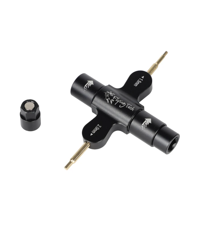 Flying Tech M3 / M4 / M5 Quad Wrench with 1.5mm & 2.0mm Hex Driver - Image 7