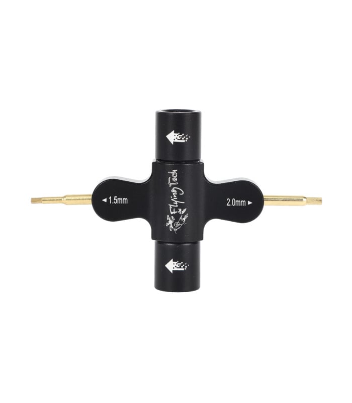 Flying Tech Tool Flying Tech M3 / M4 / M5 Quad Wrench with 1.5mm & 2.0mm Hex Driver - Image 1
