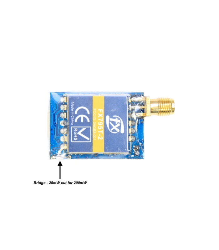 FXT FX795T-2 5.8Ghz 40CH FPV VTX 25mW to 200/600mW - Image 4