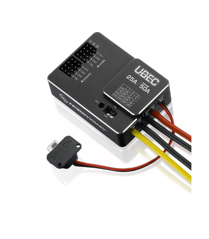 Hobbywing 25A 3-18S HV UBEC with 5.2/6/7.4/8.4 Output - Image 2