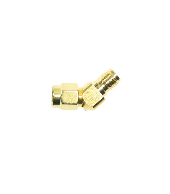 SMA / RP-SMA Male to Female 45 Degree Adapter - Image 1