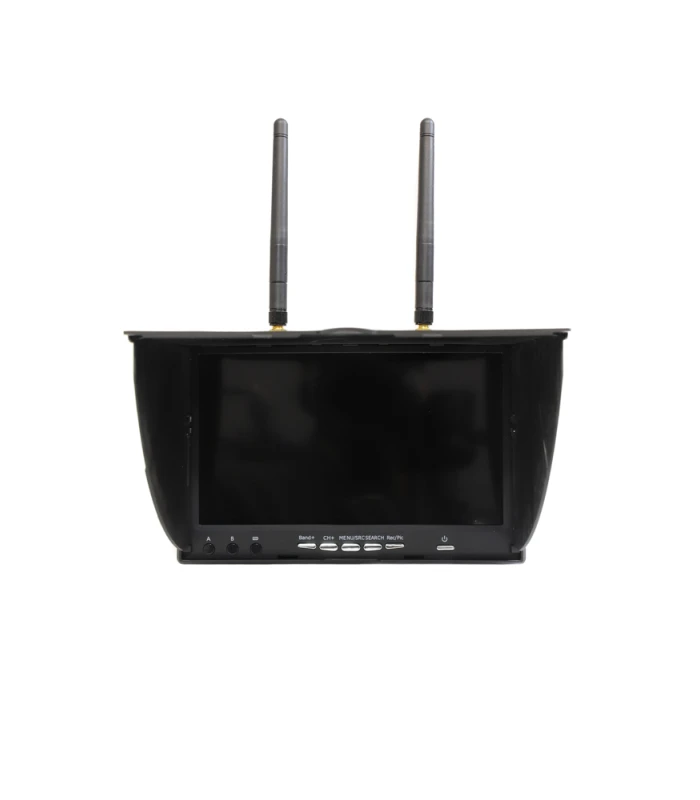 5802D 5.8GHz 40-CH Diversity 7" LCD FPV Monitor with DVR - Image 1