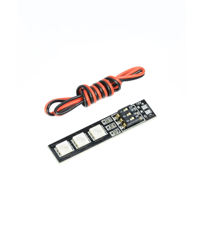 RGB 5050 7 Colour DIP Switch 12V(3S) 16V(4S) LED Light Board - Image 2