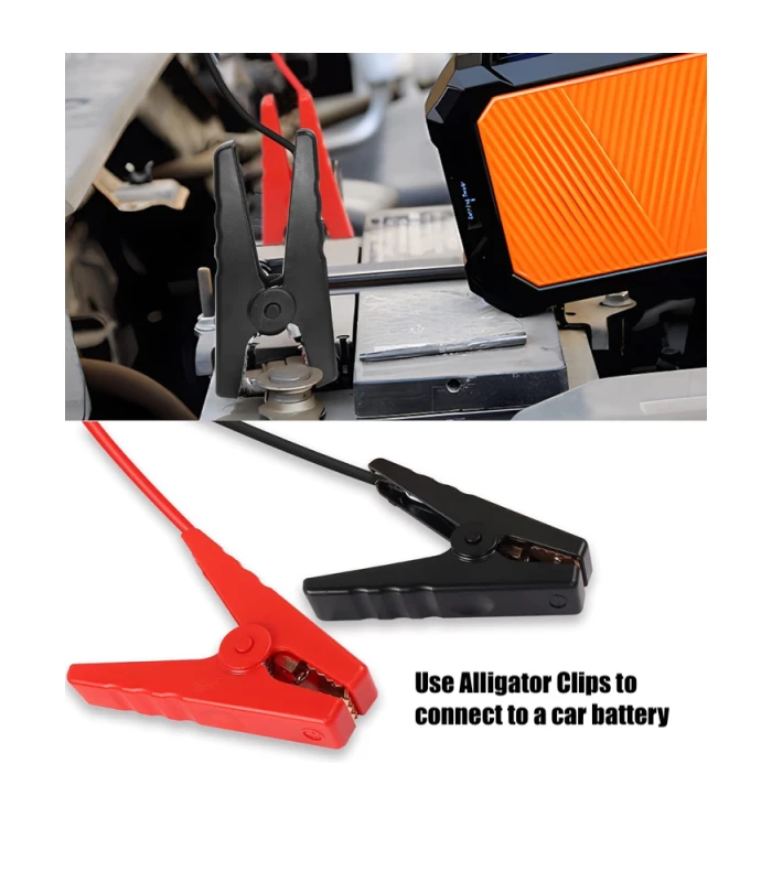 DC Battery Charger Power Lead XT60 / XT90 to Alligator Clips - Image 4