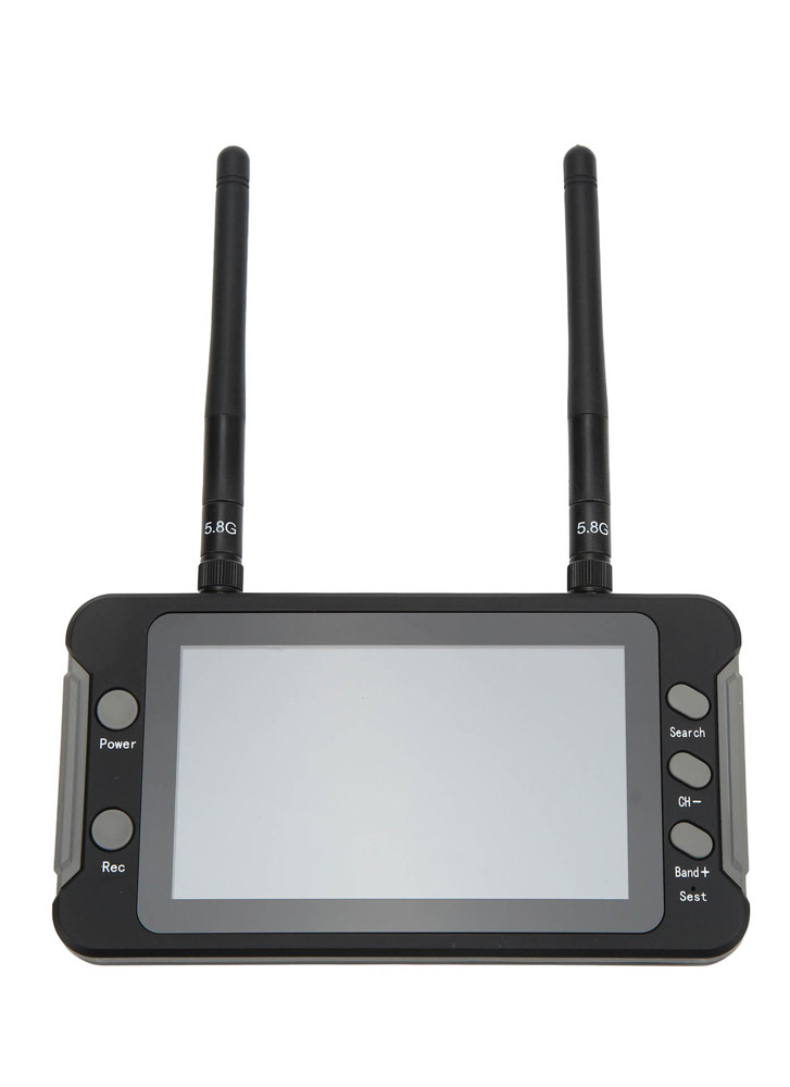 thumbnail image 2 of SoloGood 4.3" FPV Monitor With DVR - 5.8Ghz 40CH Drone Receiver With Built-in Battery For RC Vehicles 2 of 4