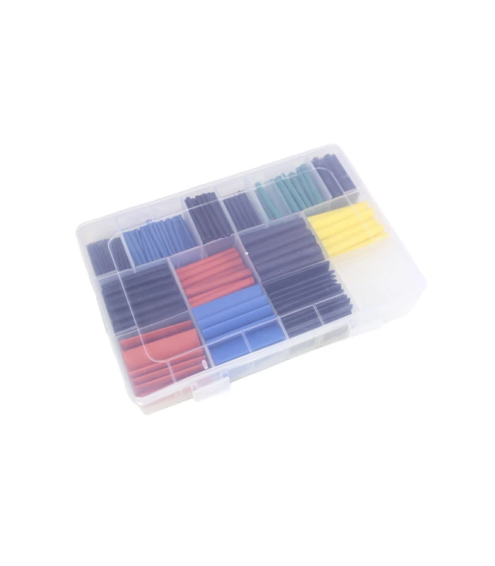 580pcs 2:1 Polyolefin Heat Shrink Kit - 11 Sizes / 6 Colours - Image 2
