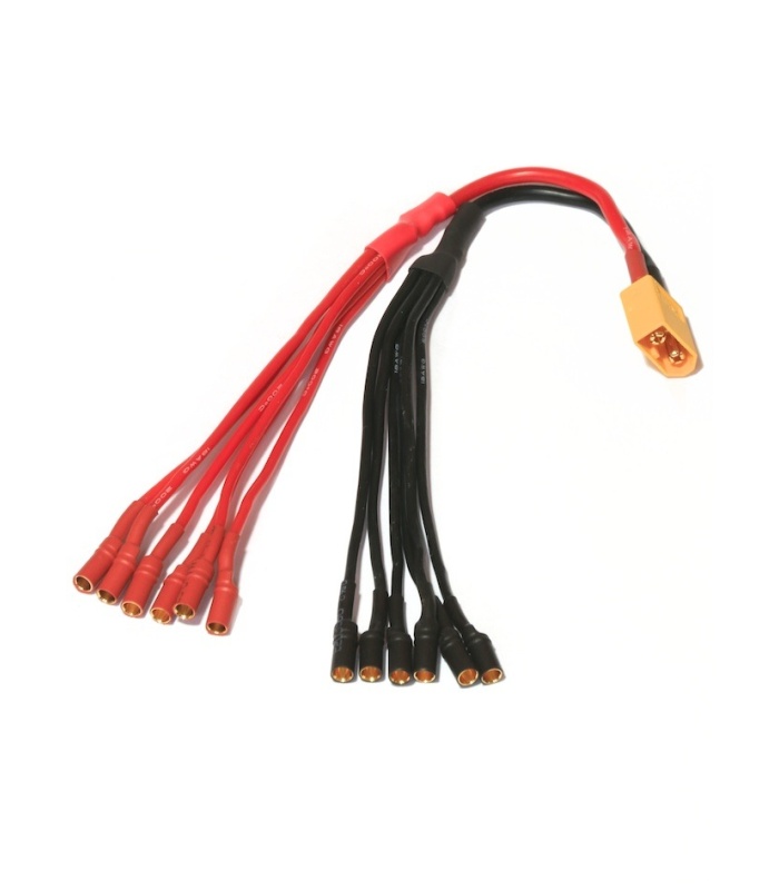 XT60 ESC (3.5mm) Hexacopter Power Breakout Cable - Image 1