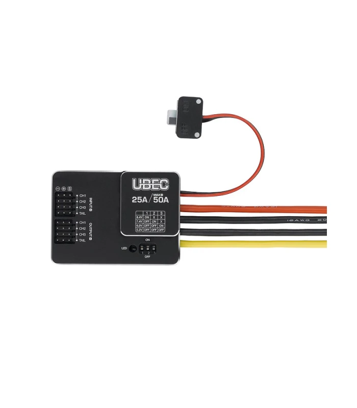 Hobbywing 25A 3-18S HV UBEC with 5.2/6/7.4/8.4 Output - Image 1