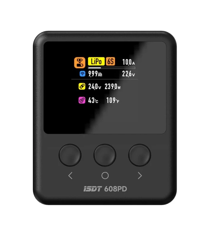 ISDT-608PD-Pocket-Charger ISDT 608PD DC 240W Smart Charger with DC / USB-C PD Dual Input - Image 1
