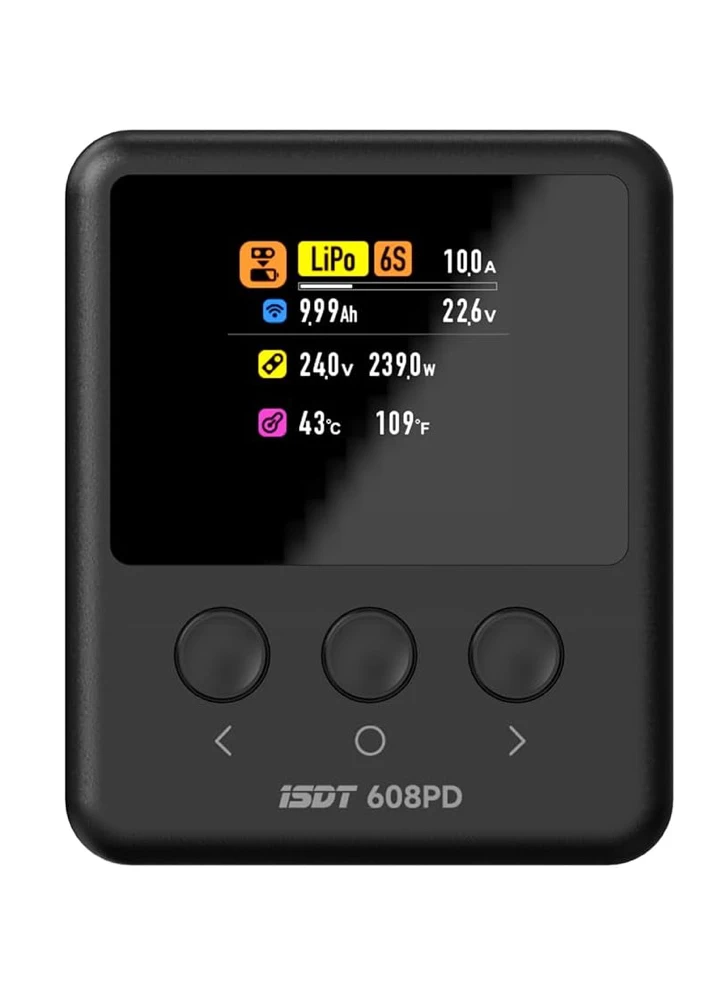 ISDT 608PD DC 240W Smart Charger with DC / USB-C PD Dual Input