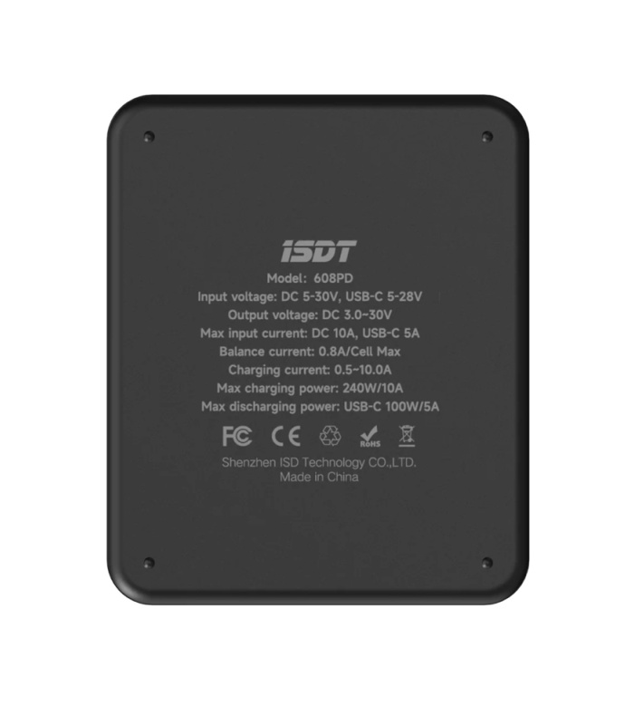 ISDT 608PD DC 240W Smart Charger with DC / USB-C PD Dual Input - Image 2