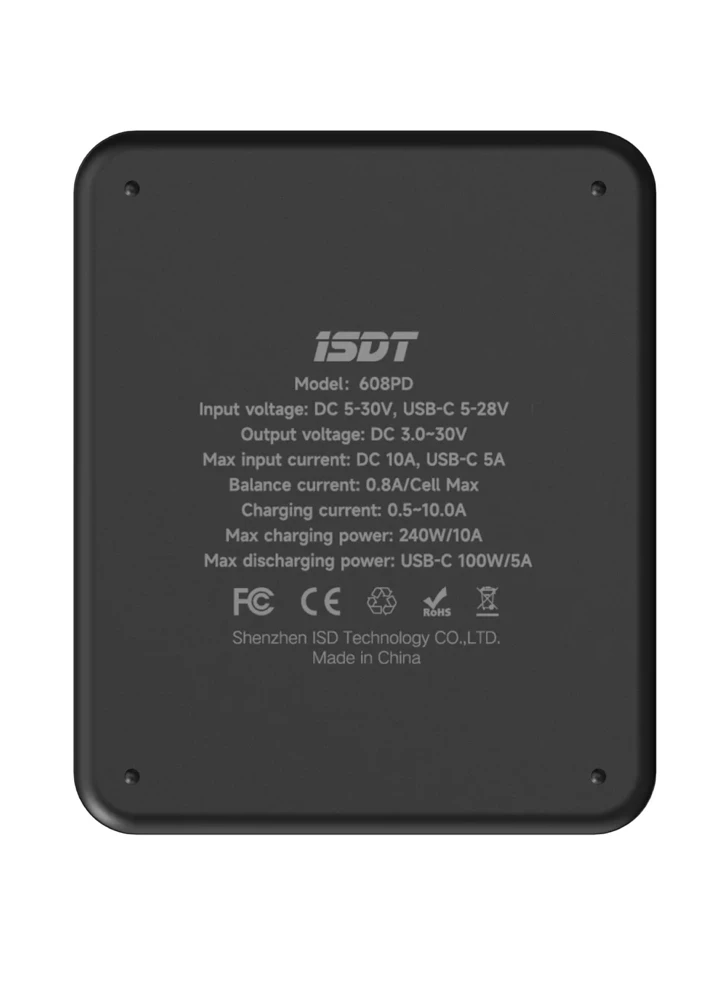 ISDT 608PD DC 240W Smart Charger with DC / USB-C PD Dual Input - Image 2