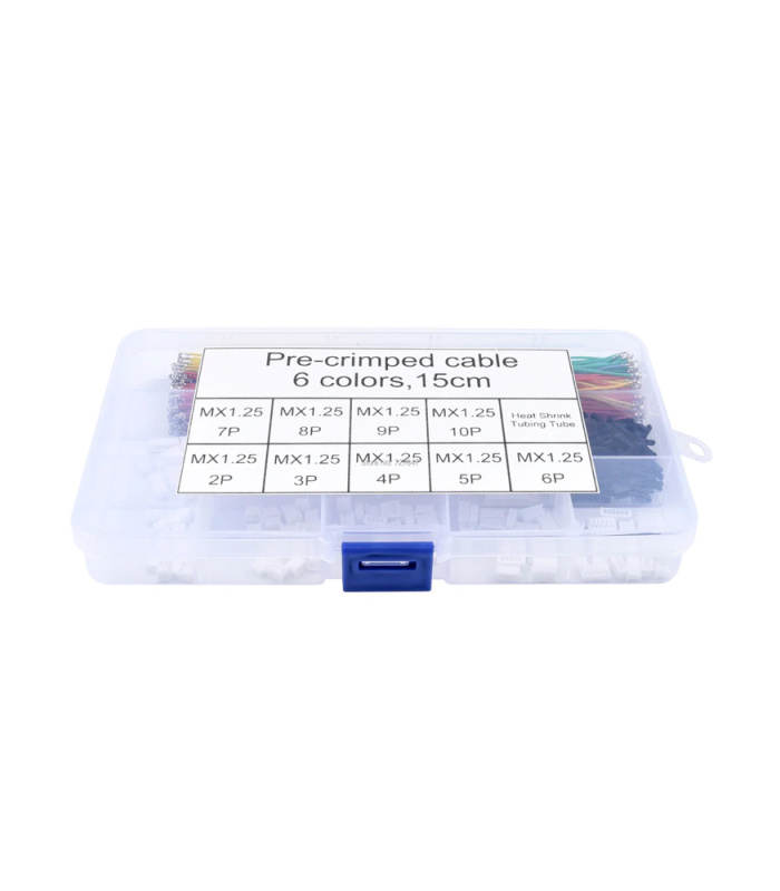 JST MX1.25 Connectors & Pre-Crimped Silicone Wire Cable Set - Image 1