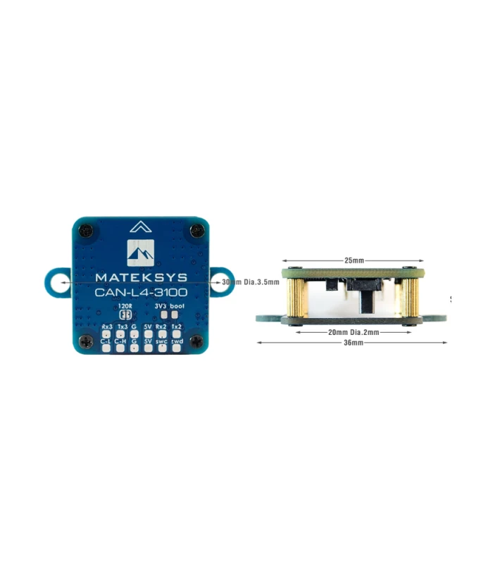 Matek AP_Periph DroneCAN Magnetometer RM3100 - Image 3