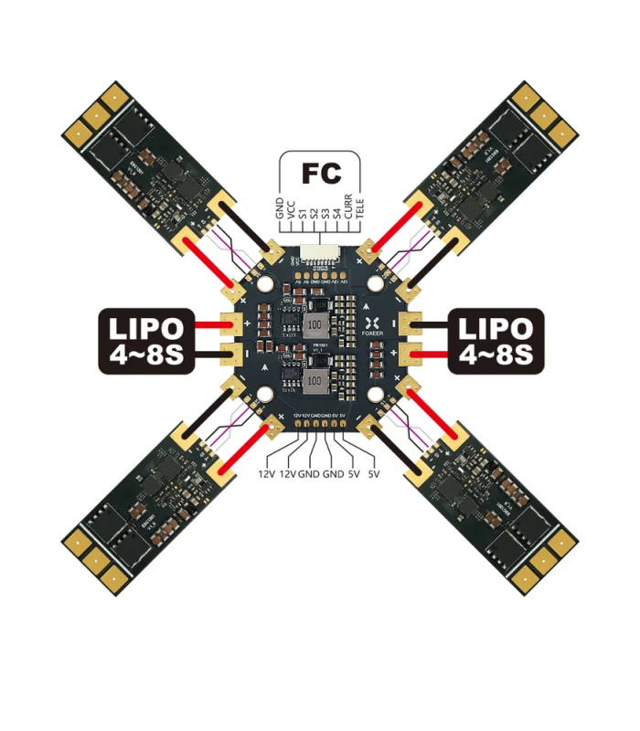 Foxeer PDB400 8S 400A PDB - Image 3