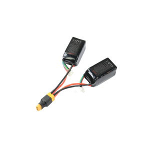 BackBay R/C 5-Pack Female T-Plug / Deans Style Connectors - With EasyGrip & 10cm 12AWG Wire