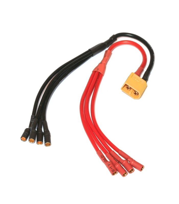 XT60 ESC (3.5mm) Quadcopter Power Breakout Cable - Image 1