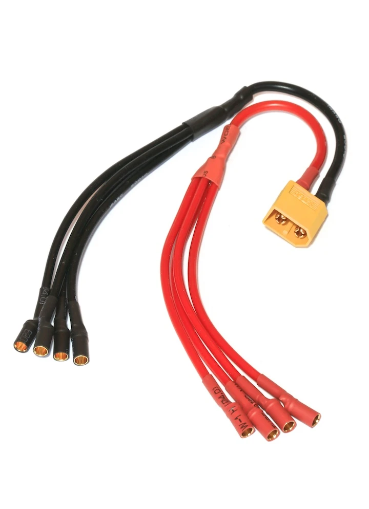 Quad-Power-break-out XT60 ESC (3.5mm) Quadcopter Power Breakout Cable - Image 1