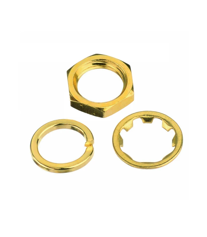 SMA Through Hole Fixings: Split Washer / Toothed Washer / Nut - Image 1