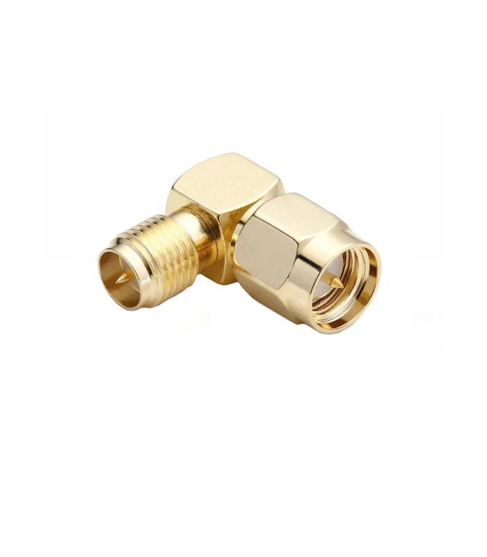 SMA Male to RP-SMA Female Right Angle Adapter - Image 1