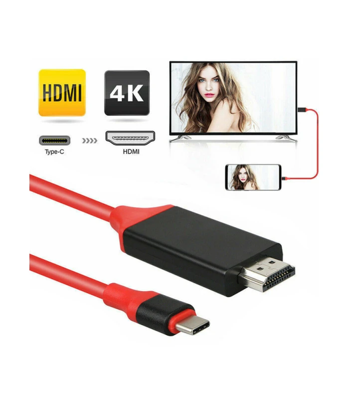 2M Type C to HDMI 4K USB 3.1 TV/HDTV Cable - Image 4