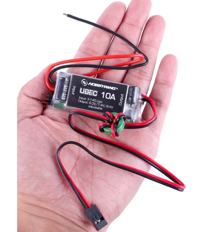 Hobbywing 10A 3-14S UBEC with 6.0V/7.4V/8.4V Output - Image 2