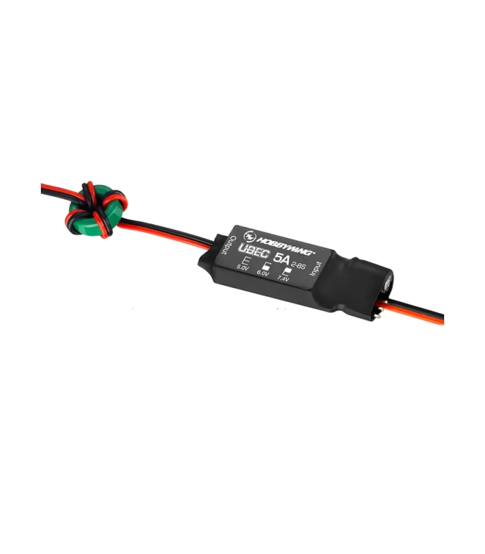 Hobbywing 5A 2-8S UBEC with 5.0V/6.0V/7.4V Output - Image 1