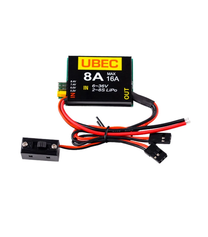 8A 6-36V Input UBEC with 5.2/6/7.4/8.4V Output - Image 3