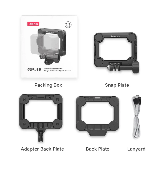Ulanzi GP16 GoPro Magnetic Quick Release​ Mount - Image 4