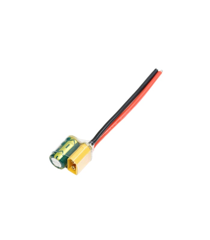XT60 Pigtail with Capacitor Set 2-6S (1000UF/2200UF 25/35V) - Image 1