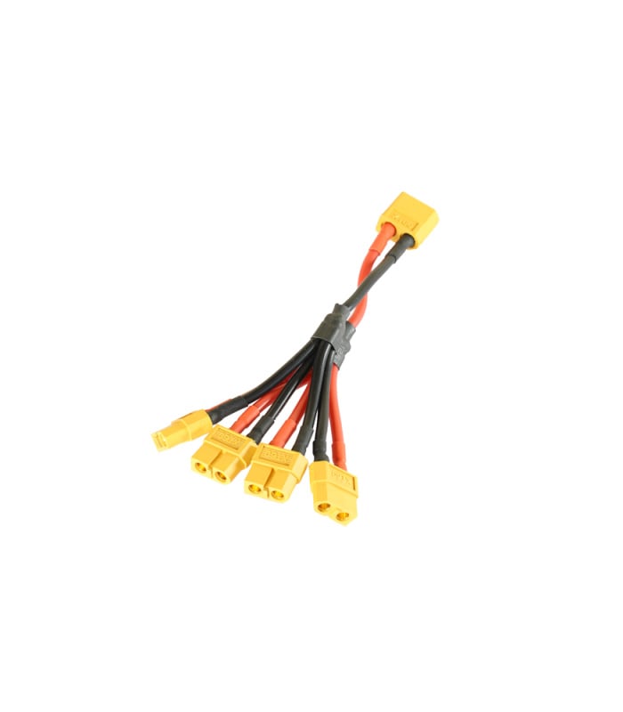 XT60 Male to Four XT60 Female Power Distribution Lead - Image 1