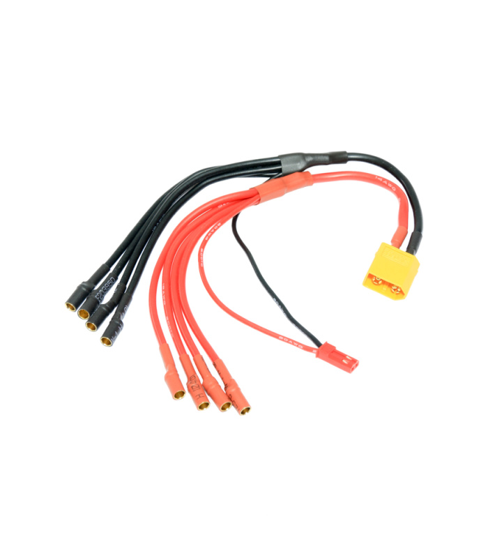 XT60 ESC (3.5mm) Quadcopter Breakout Cable with JST - Image 1