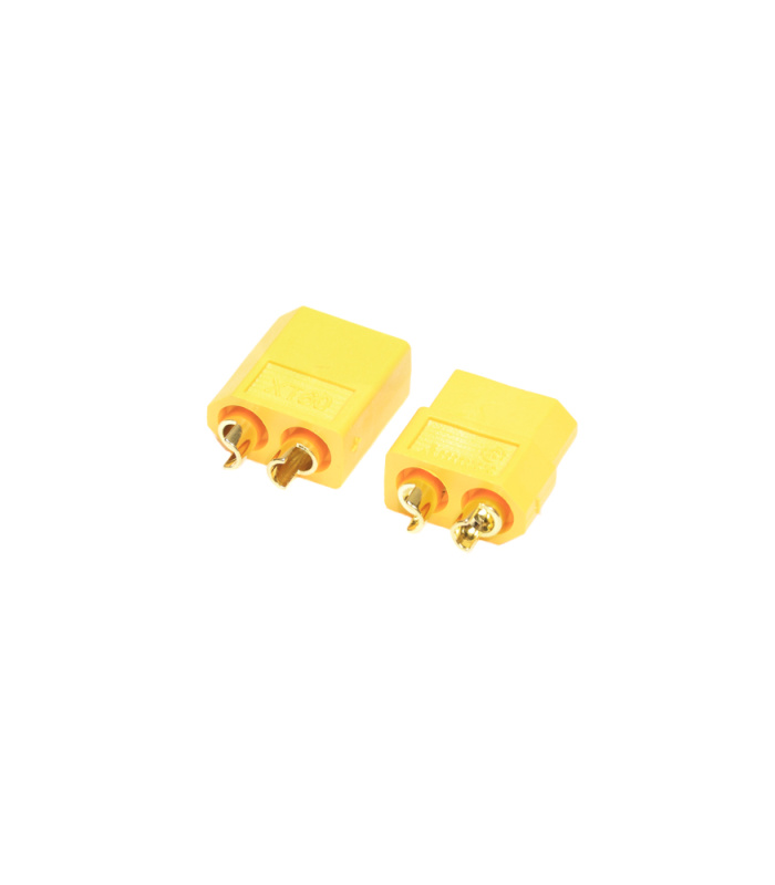 Amass Nylon XT60 RC Power Connectors (Black / Yellow) - Image 2