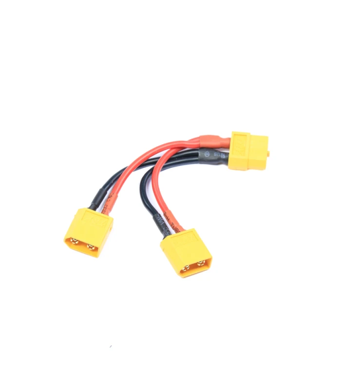 XT60 Y lead Parallel Battery Harness - 2x Male to 1x Female - Image 2
