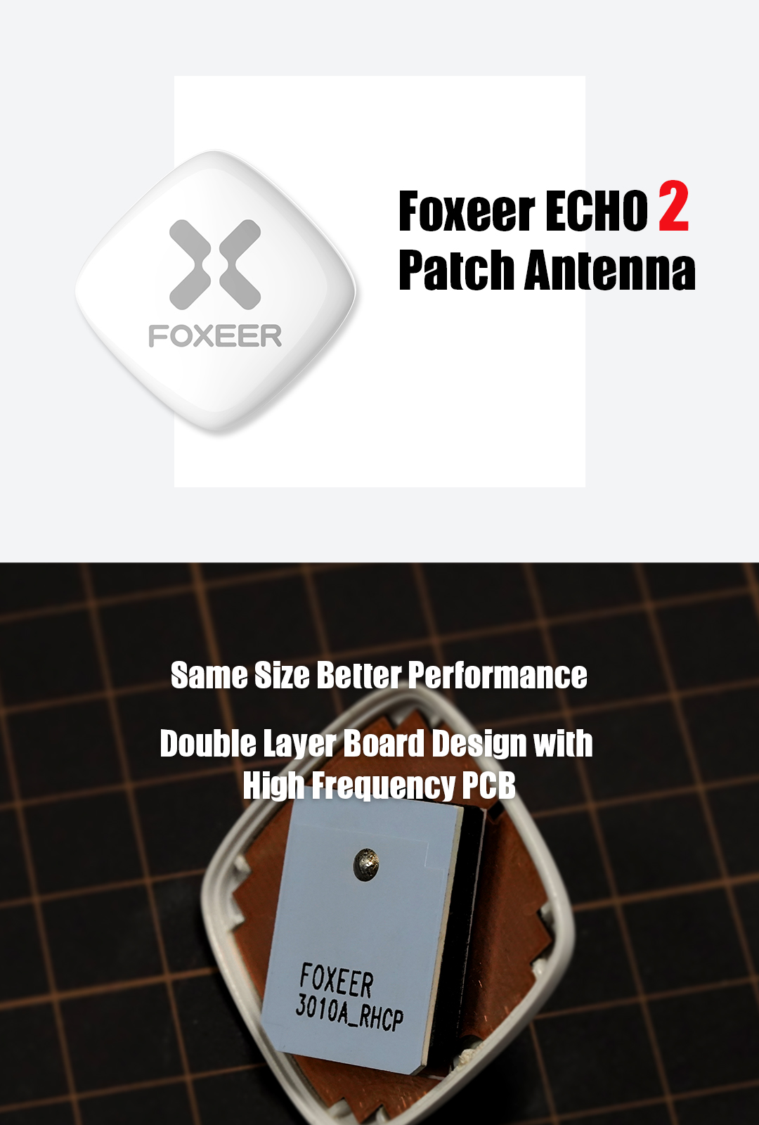foxeer echo 2 9dbi patch antenna