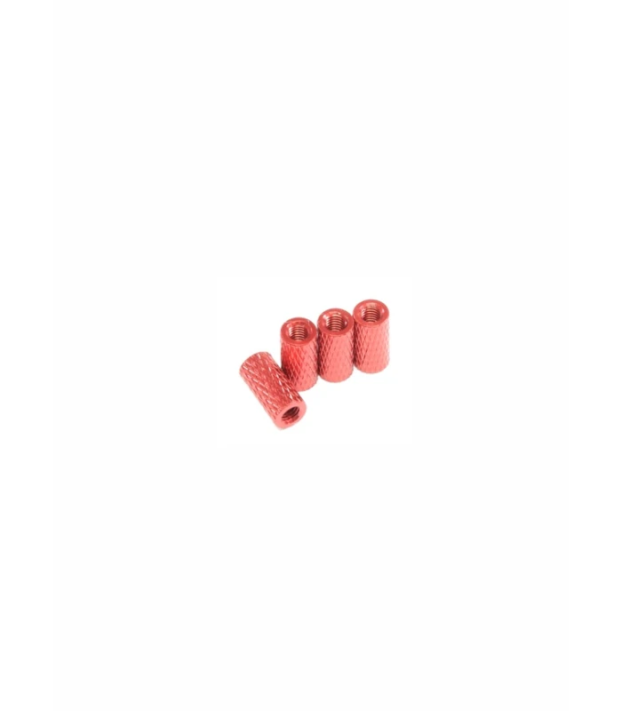 M3 Anodised Aluminium Alloy Threaded Spacer Fully Knurled - Image 2