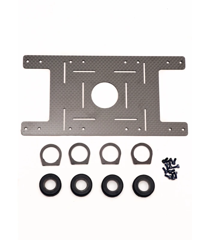 Large Carbon Fibre 4-6s LiPo Battery Mount 18cm x 9cm - Image 1