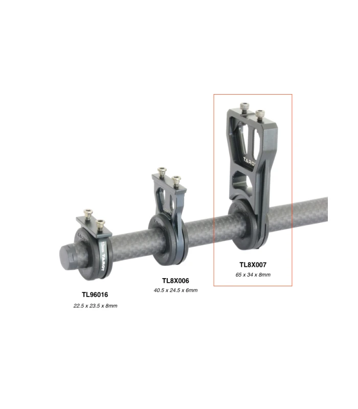 Tarot Shock Absorbing Tube Clamp 10-12mm - 2Pcs TL8X007 - Image 5