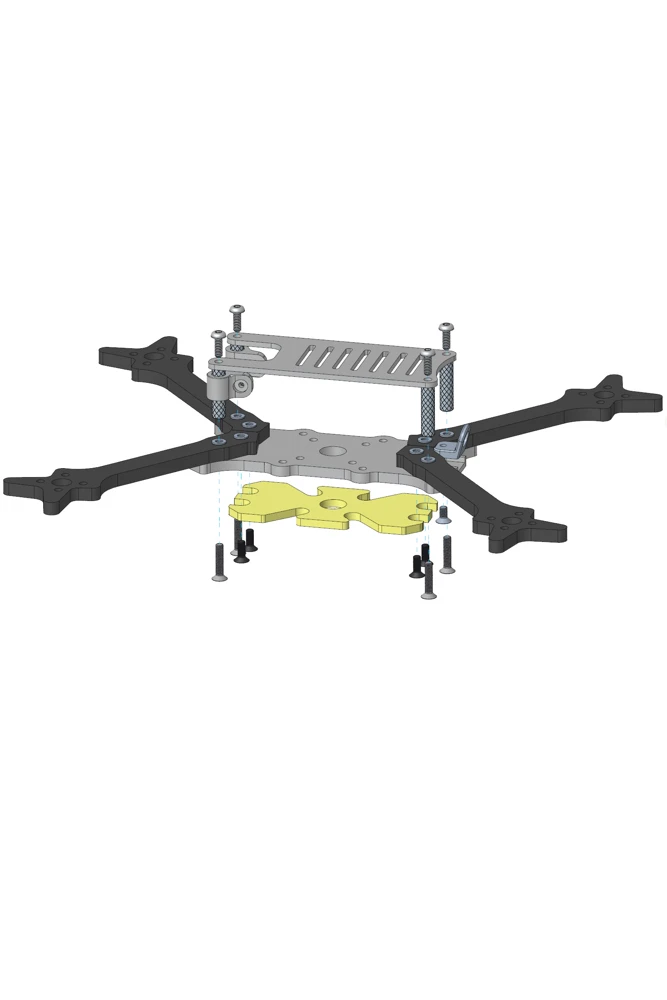Holybro Kopis 2 6S V2 Carbon Fibre 5" Racing Drone Frame Kit - Image 4