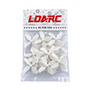 LDARC 40MM 1545 4 Blade CW/CCW Props 1MM HUB - White
