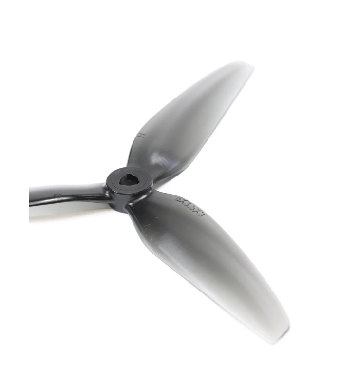 HQProps 6x3.5 Durable Tri-Blade Propellers Light Grey - Image 2