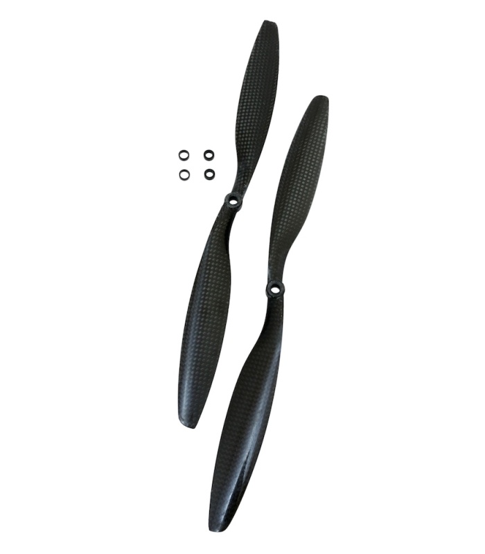 Multirotor Carbon Fibre Propeller Set CW/CCW (5-6mm) - Image 3