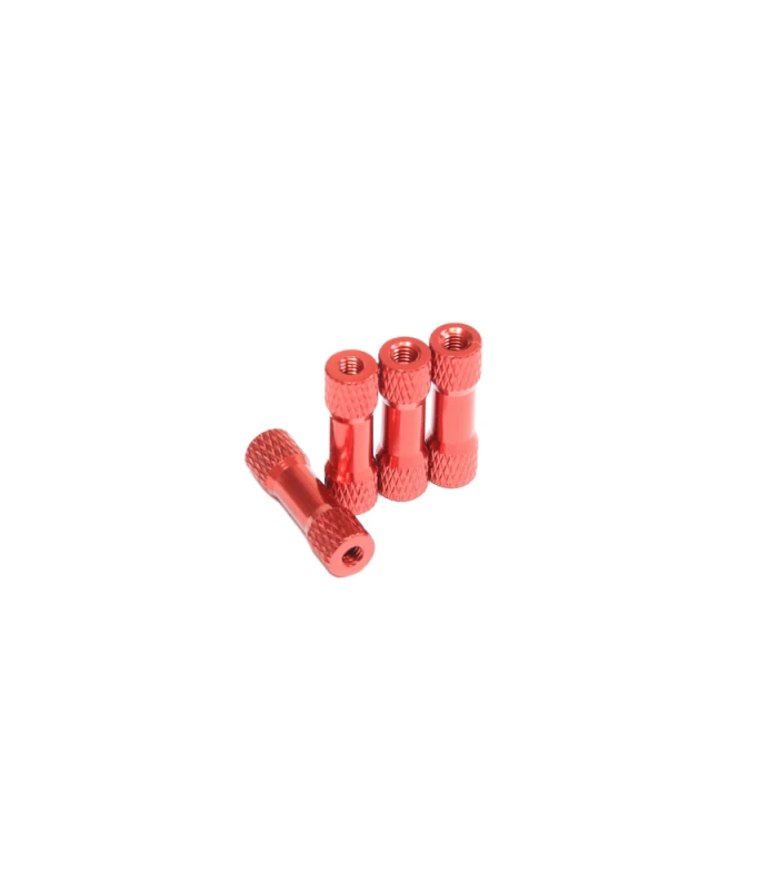 M3 Anodised Aluminium Alloy Threaded Spacer with Knurling - Image 3