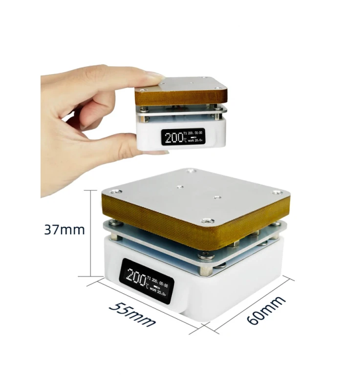 Sequre T55 Mini Hot Plate SMD Soldering Rework Station - Image 2