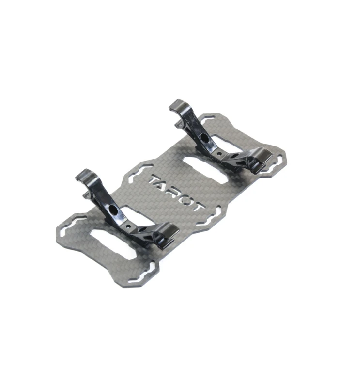 Tarot 680 Pro Carbon Fibre Battery Mount - 10mm Clips - Image 2