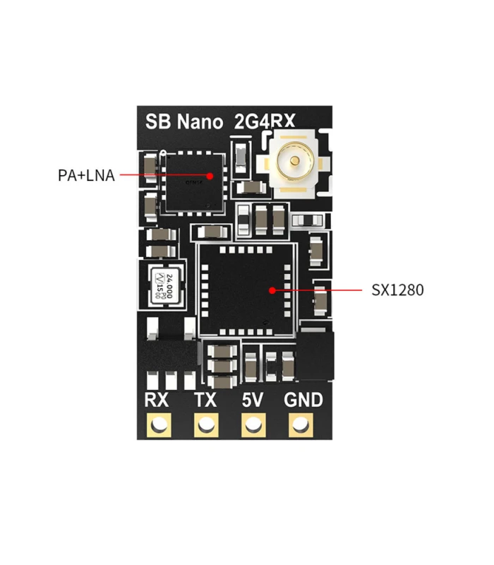 SpeedyBee Nano 2.4G ExpressLRS ELRS Receiver with PA & LNA - Image 2